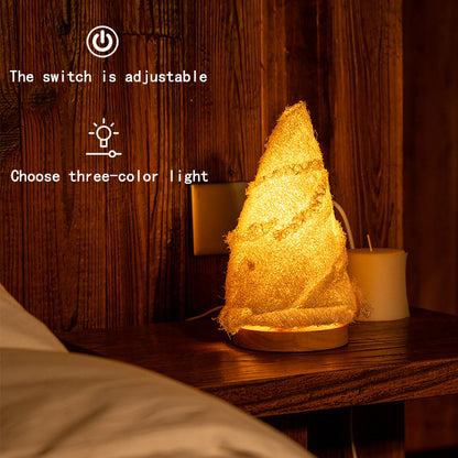 Loofah Table Lamp with Reading Light--Bamboo Shoot Shape
